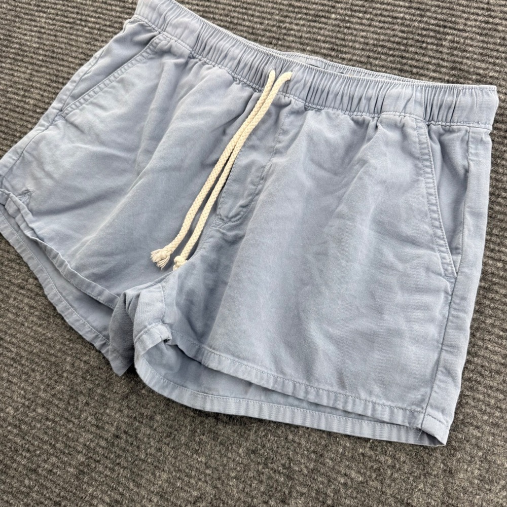 Polo Ralph Lauren Womens Small Blue Cotton Twill Drawstring Casual Shorts